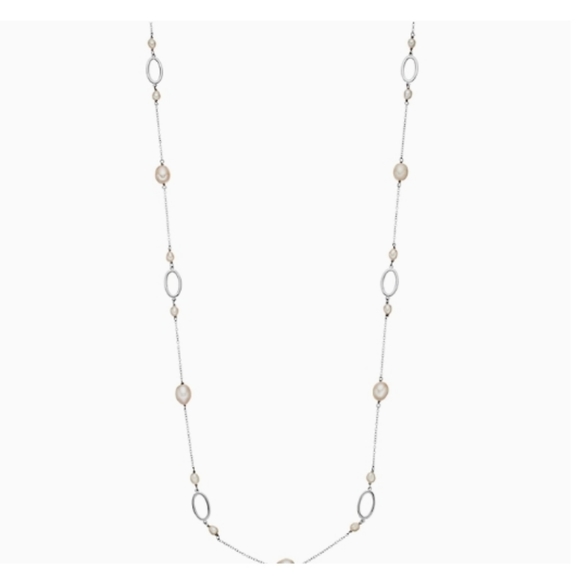 Freshwater Pearls Sterling Silver Necklace - Picture 6 of 7